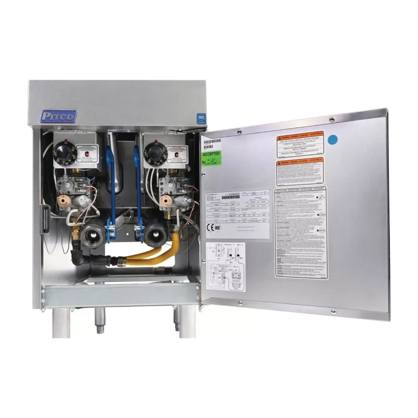 Pitco Twin Tank Solstice LPG Fryer SG14TS - islandcatering - 2