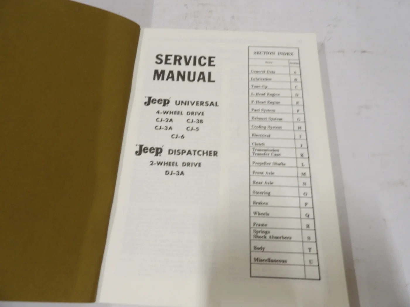 Onderhoudshandleiding (CJ Jeep) - 2