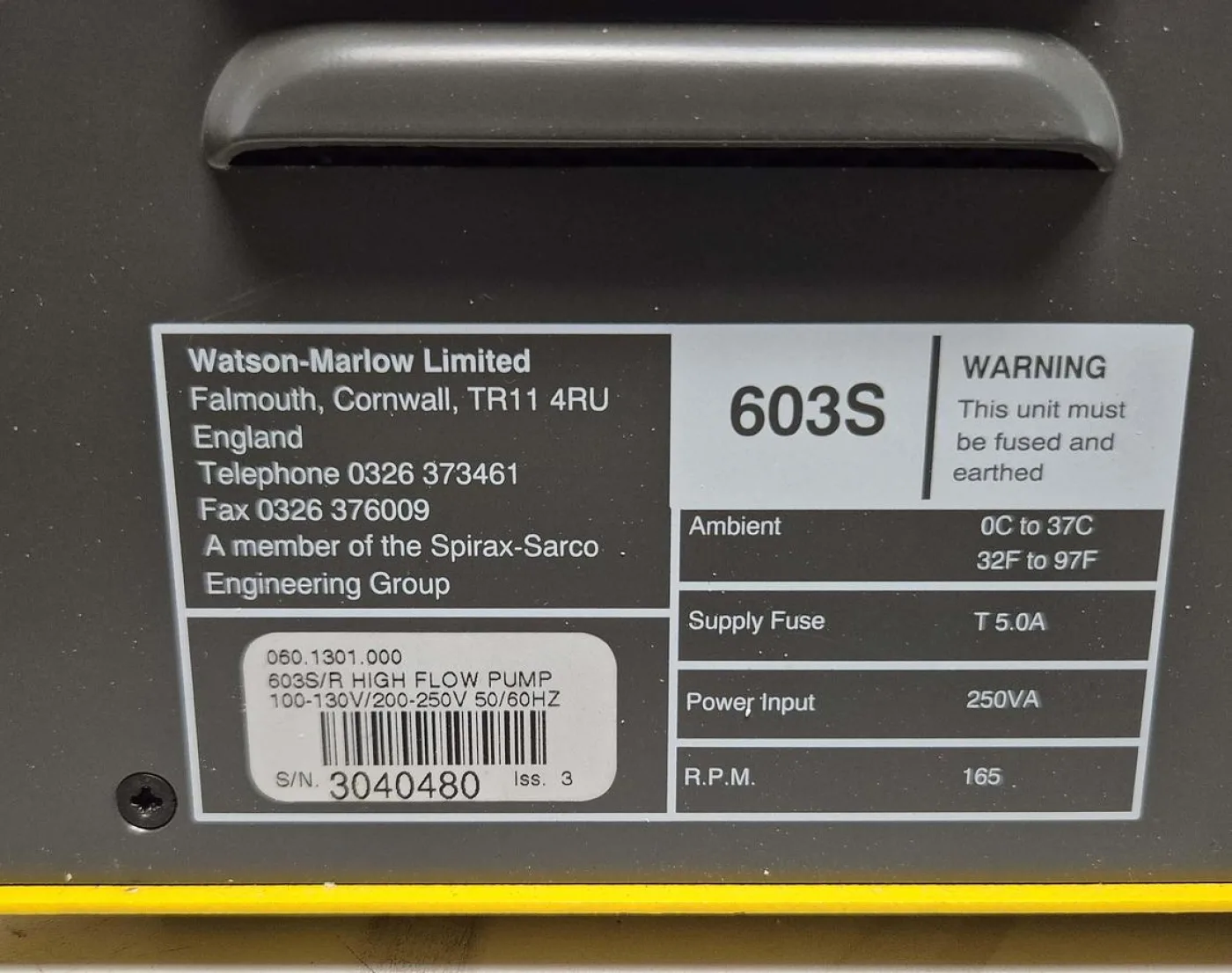 Watson Marlow Laborpumpe 603S/R High Flow Pump - 5