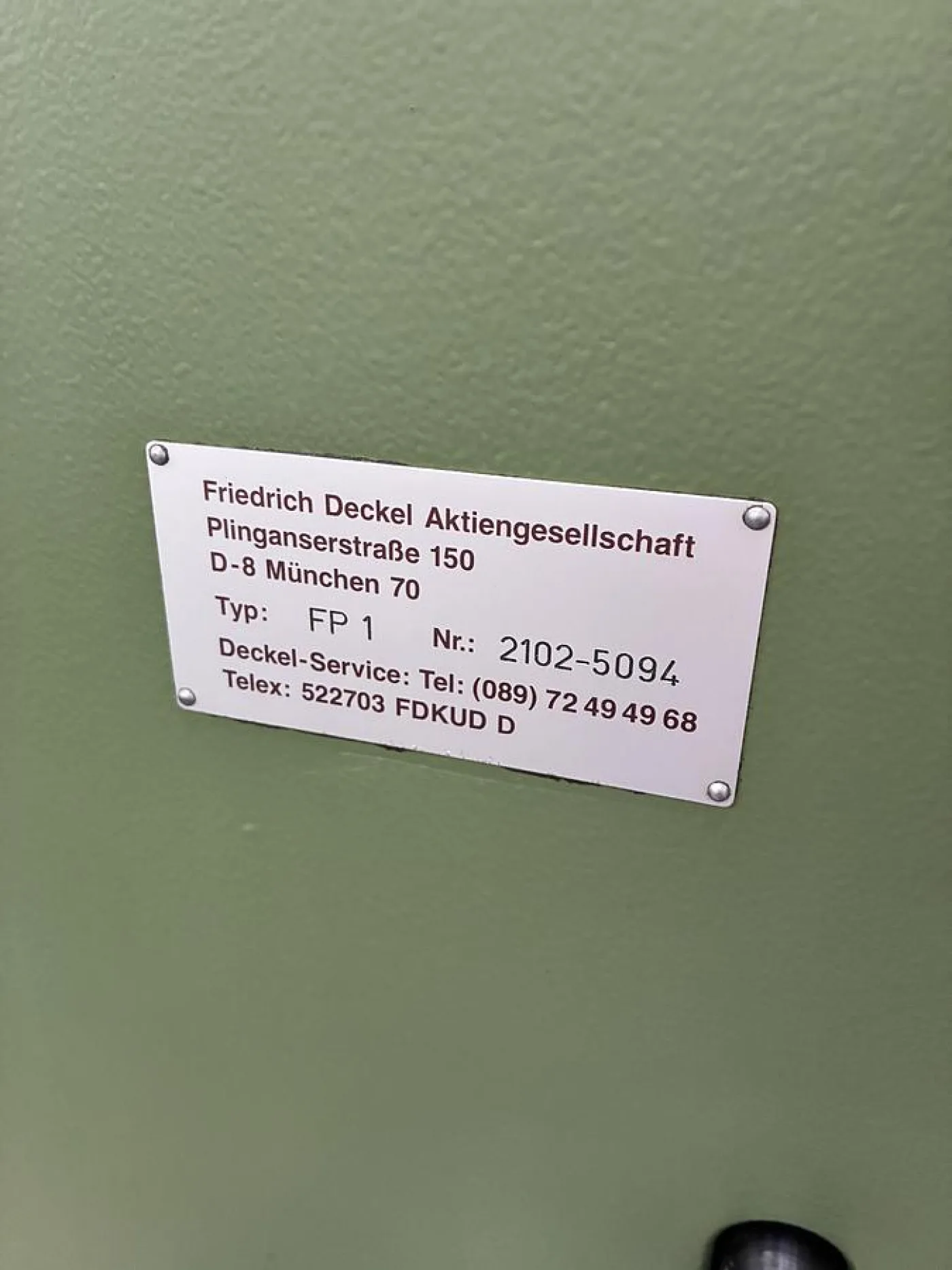 Deckel FP-1 - 7