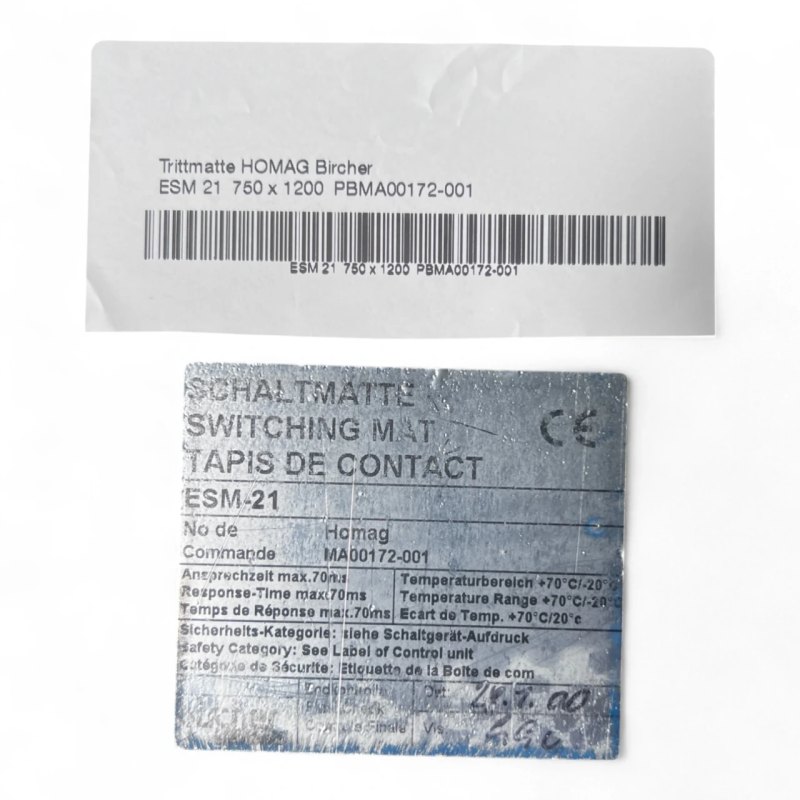 Homag Bircher Trittmatte Sicherheits-Schaltmatte ESM-21 HOMAG Artikelnummer 4-008-32-0477