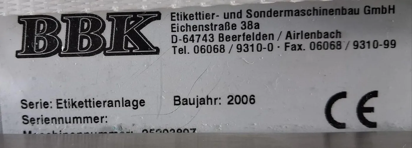 BBK LCAB Etikettieranlage - 7