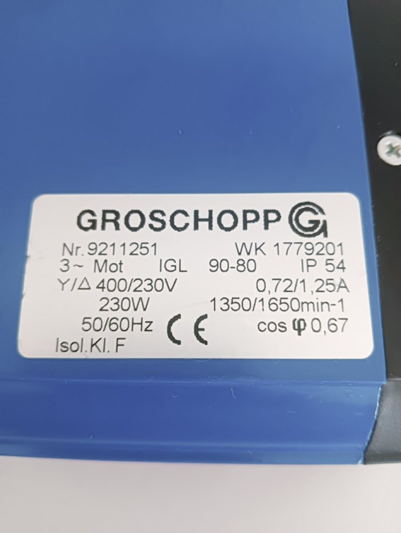 Groschopp Getriebemotor Nr. WK1779201