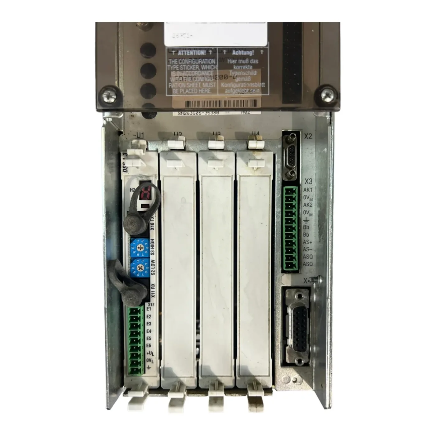 INDRAMAT Bosch Rexroth AC Servo DDS02.1-W200-D DAE0 1.1 - 4