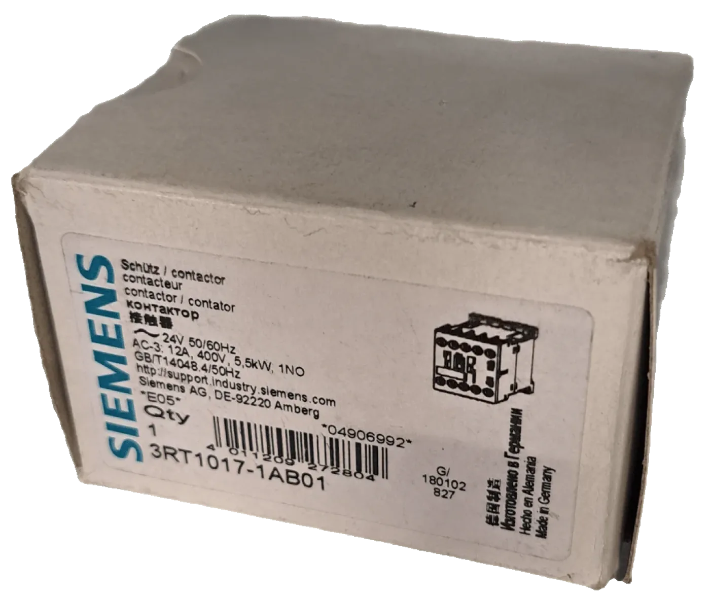 Siemens Leistungsschütz 3RT1017-1AB01 - 3