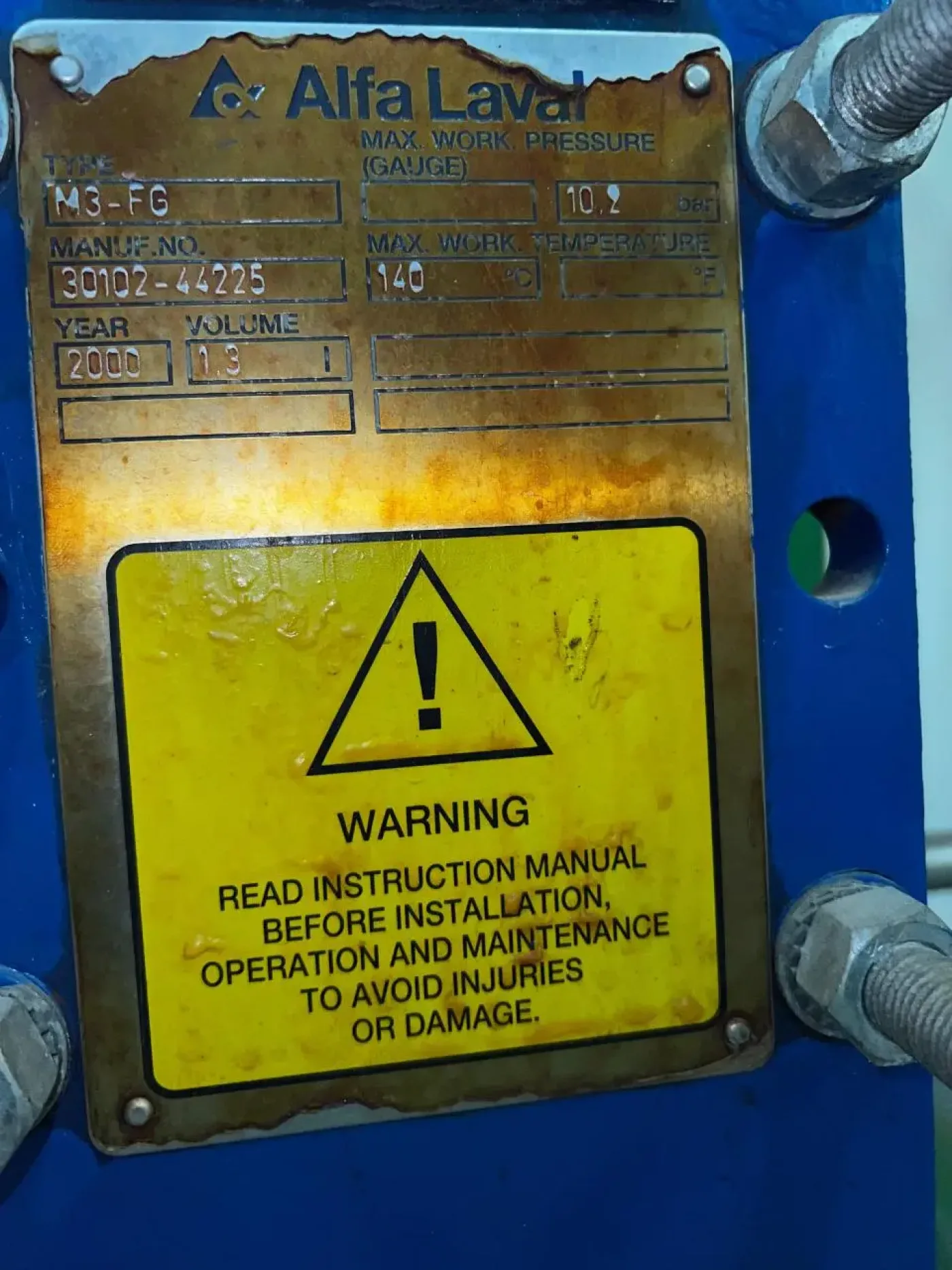 USED ALFA LAVAL M3-FG (K5460) PLATE EXCHANGER - 2
