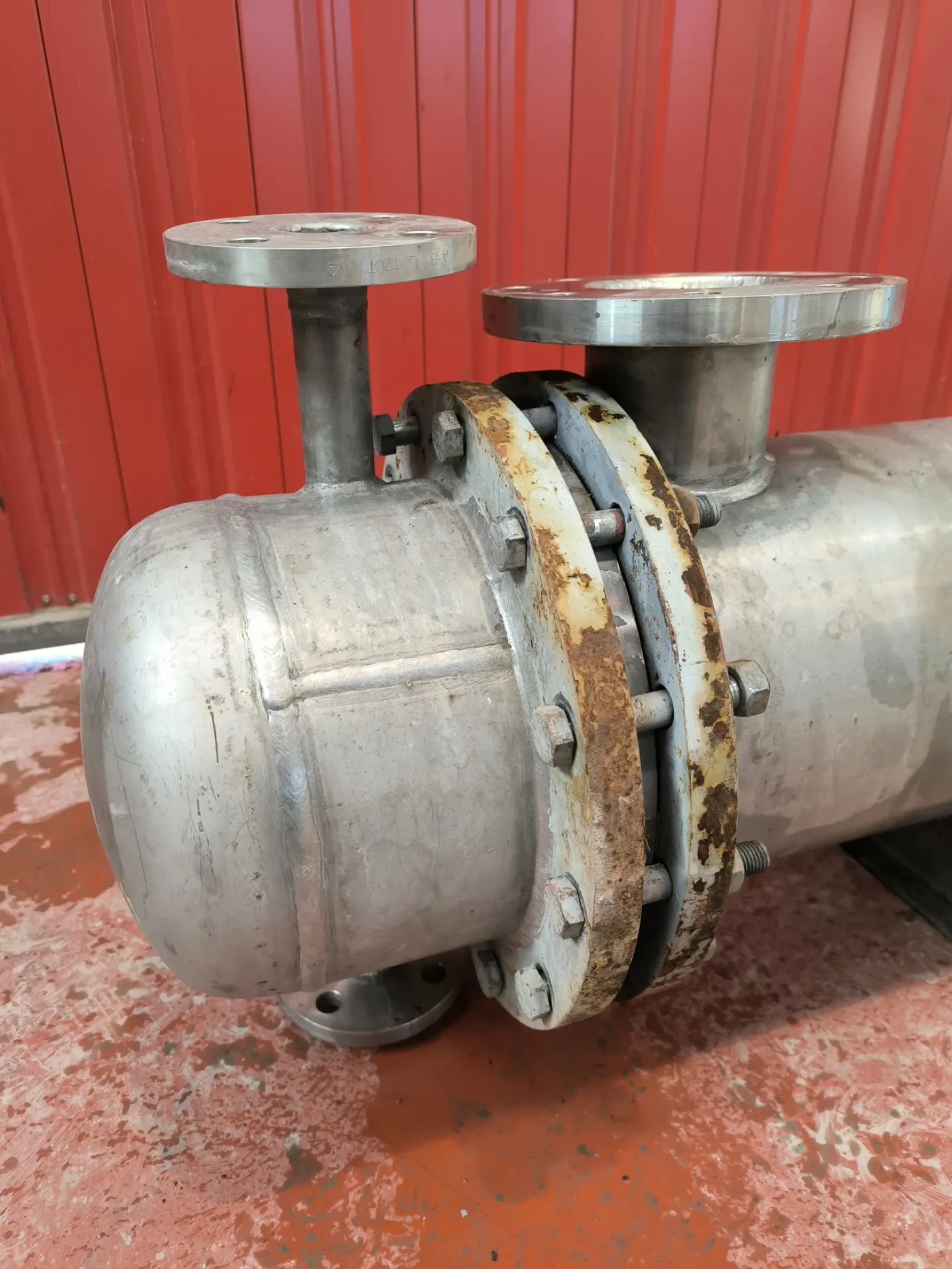 STAINLESS STEEL TUBULAR HEAT EXCHANGER 5.5 M² - 5