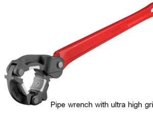 Pipe Wrench with Ultra High Grip