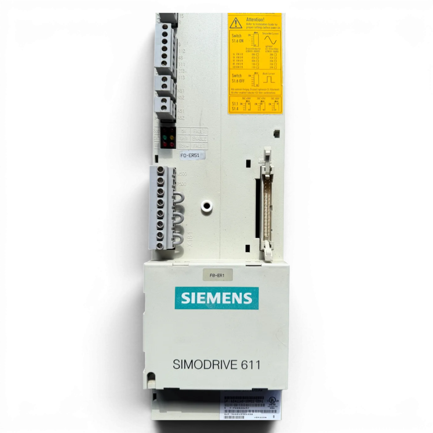 Siemens SIMODRIVE 611 E/R-MODUL INT. 16/21 kW Art.-Nr. 6SN1145-1BA01-0BA1 - 3