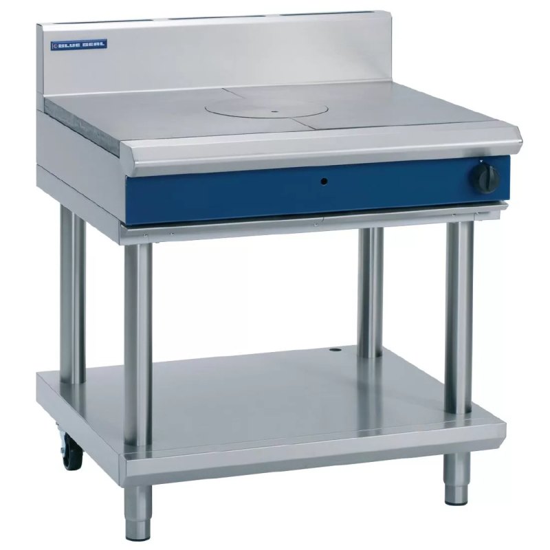 Blue Seal Evolution Target Top with Leg Stand Nat Gas 900mm G57-LS/N - islandcatering
