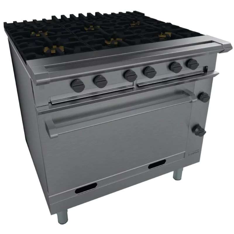 Falcon Chieftain 6 Burner Propane Gas Oven Range G1066X - islandcatering