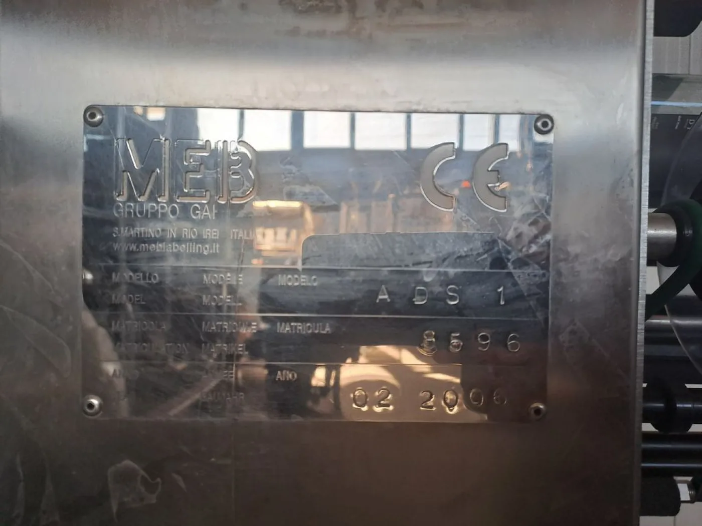 SEMI-AUTOMATIC SELF-ADHESIVE LABELING MACHINE MEB MOD. ADS/1 BENCH MODEL, SECON HAND MACHINE - 4