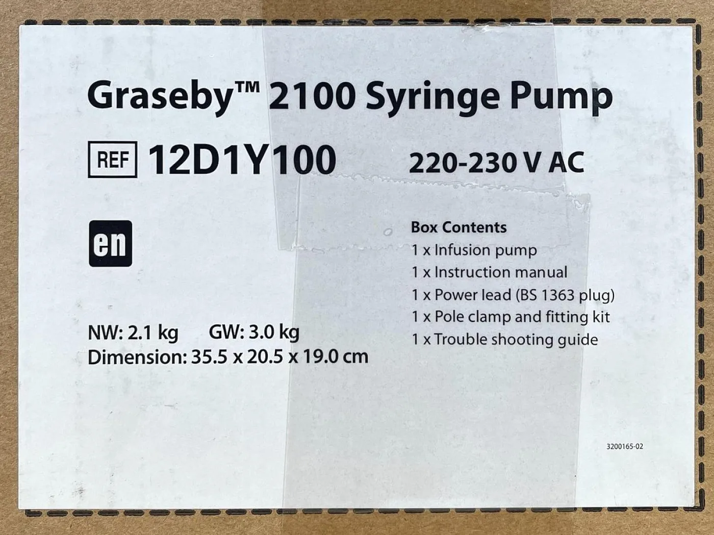 Smiths Medical Graseby 2100 Syringe Pump REF: 12D1Y100 - 3