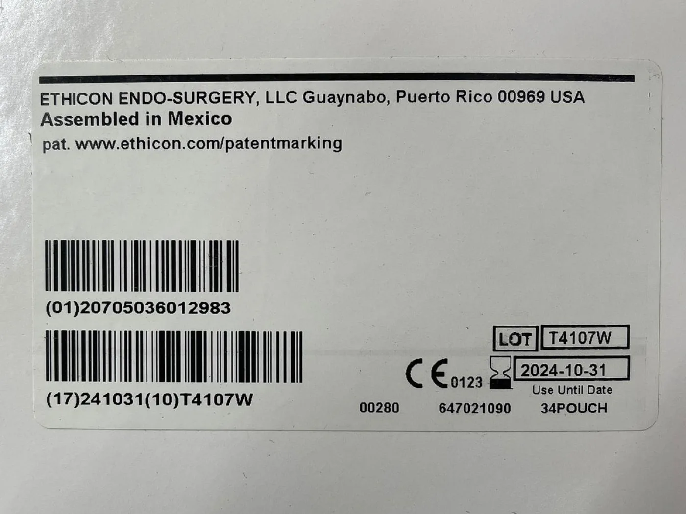 ETHICON ENDO-SURGERY Endopouch Retriever Specimen Retrieval Bag 26 CM 10 MM Each box - 3