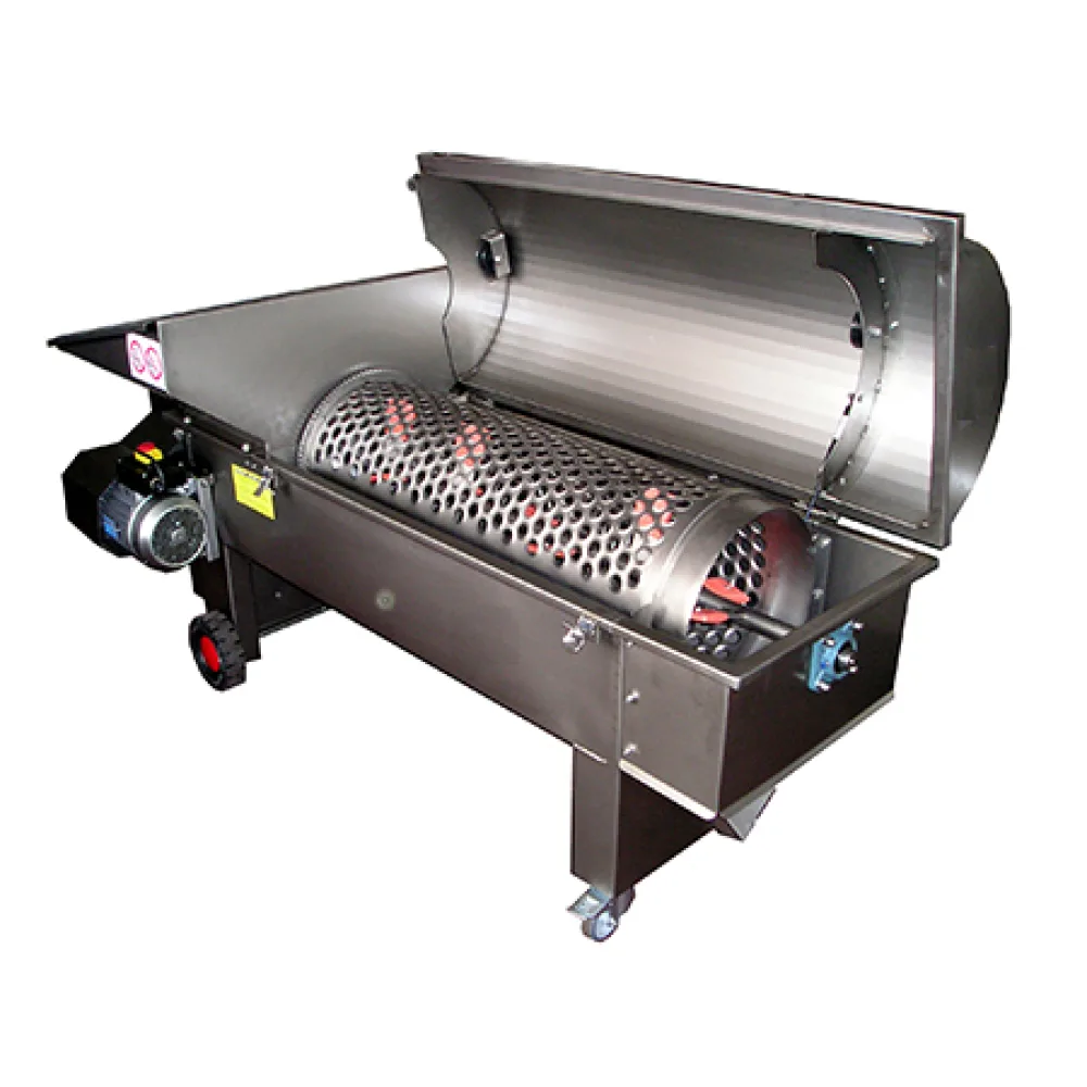 HORIZONTAL CENTRIFUGAL CRUSHER-DESTEMMER MODEL “BETA 120” IN STAINLESS STEEL, NEW MACHINE
