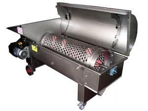 HORIZONTAL CENTRIFUGAL CRUSHER-DESTEMMER MODEL “BETA 120” IN STAINLESS STEEL, NEW MACHINE