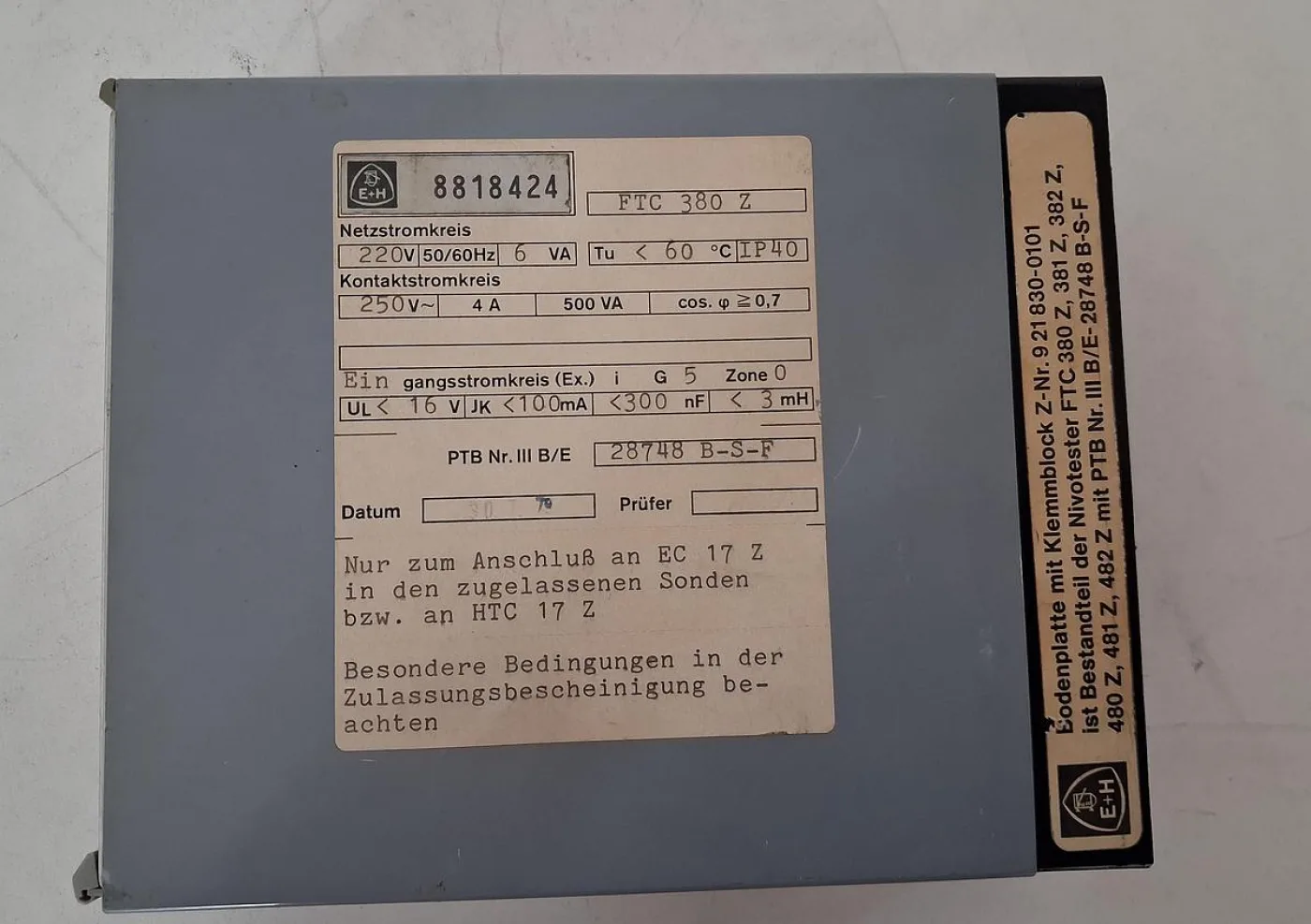 Endress+Hauser FTC 380 Z Level Switch Amplifier - 5
