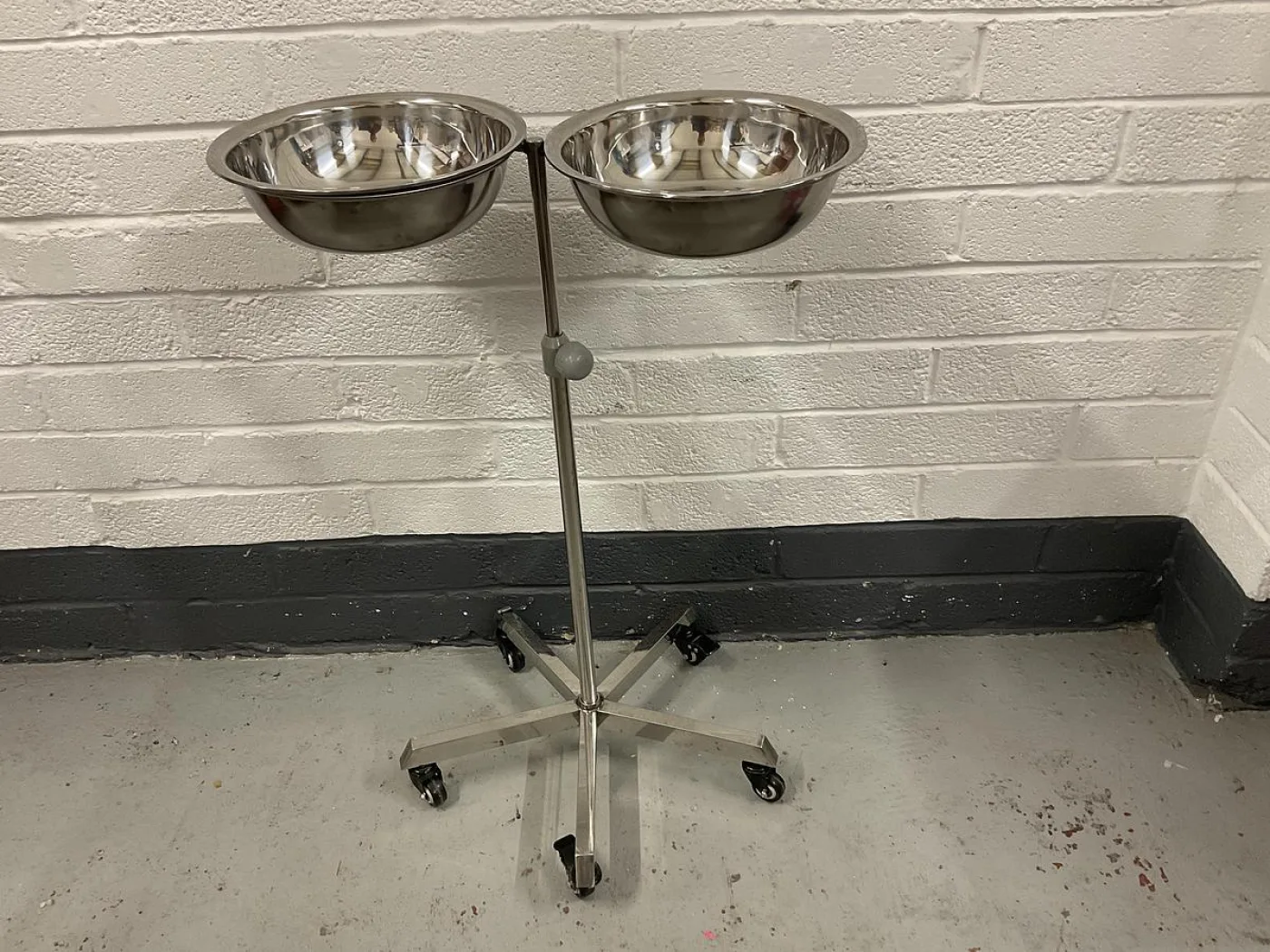 GB Medical Bowl Stand Double Height Adjustable - 1