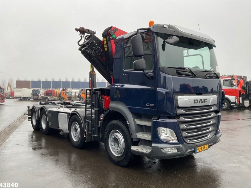 DAF FAD CF 530 8x4 Euro 6 Palfinger 33 Tonmeter laadkraan