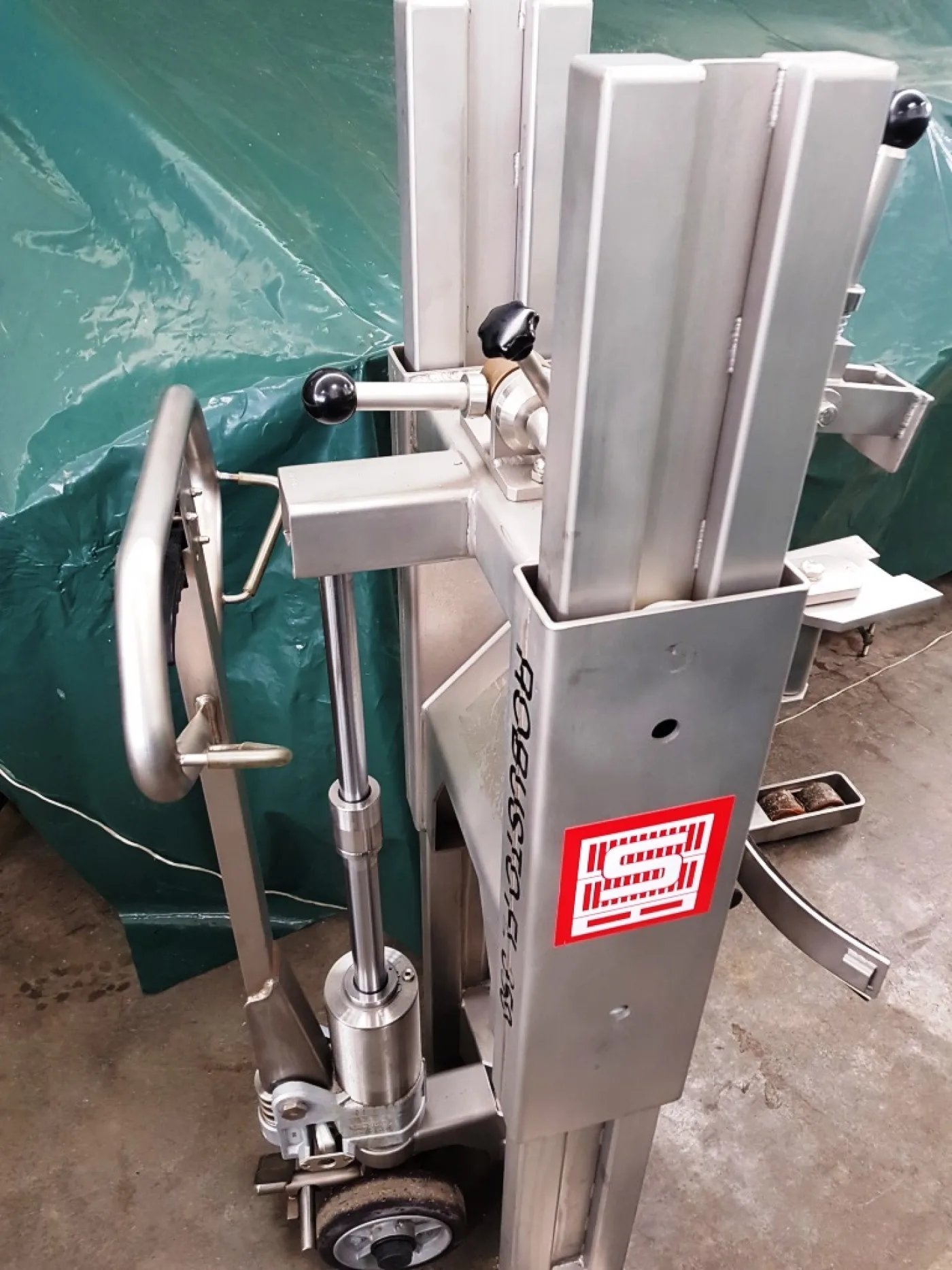 TRANSPALLET SANITARIO PER SOLLEVAMENTO / RIBALTAMENTO FUSTINI – SCHNEIDER – MOD. ROBUSTO FL 350 - 8