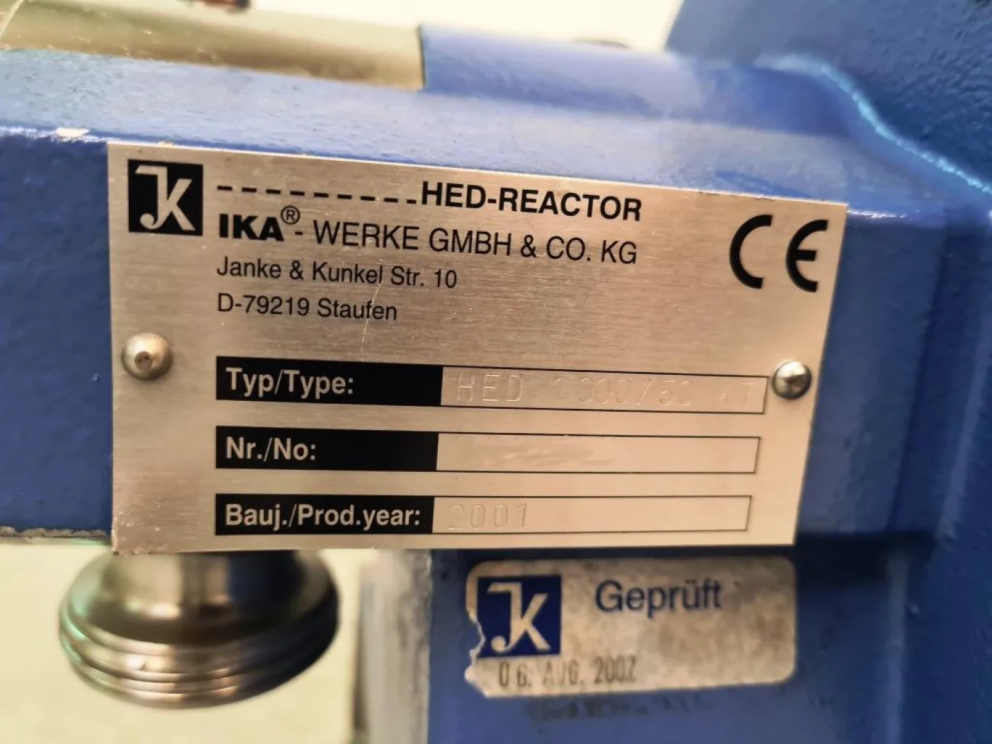 DISPERSORE IN LINEA – IKA – Mod. HED 1000/50 KT - 7