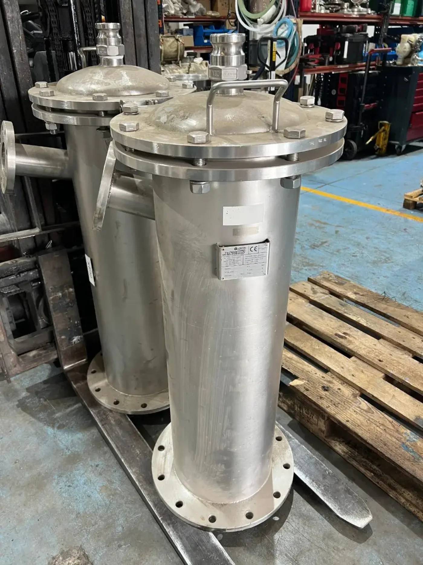 USED STAINLESS STEEL PTS SOLIDS TECHNIQUE FILTER - 4