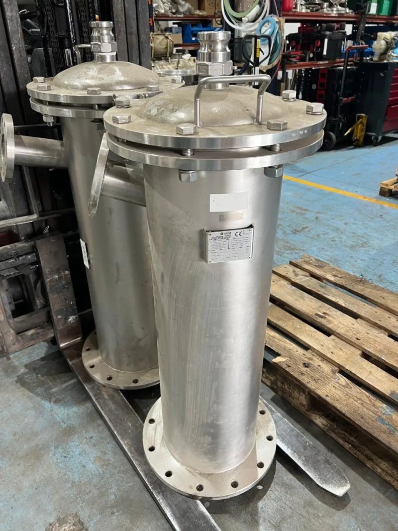 USED STAINLESS STEEL PTS SOLIDS TECHNIQUE FILTER
