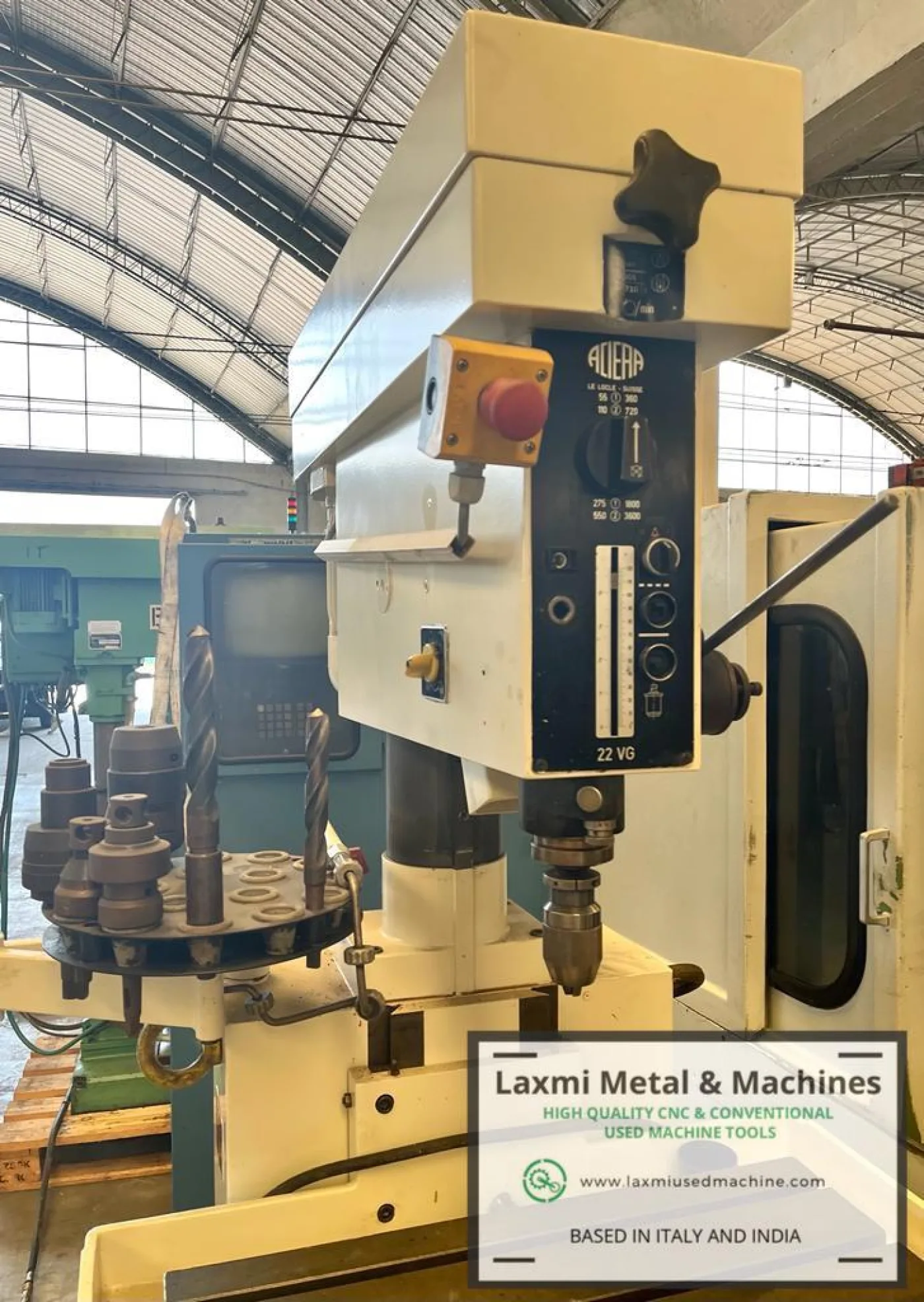COLUMN DRILLING + MILLING MACHINE, ACIERA - 22VG - Laxmi Metal & Machines, Rohtak - 2