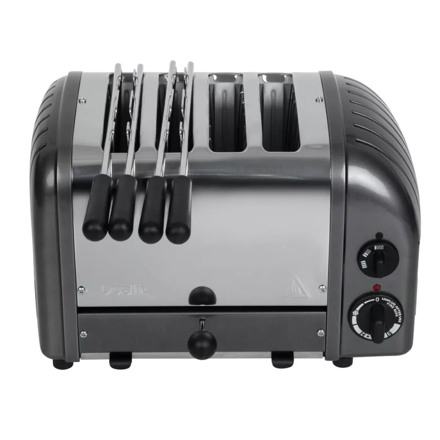 Dualit 2 x 2 Combi Vario 4 Slice Toaster Metallic Charcoal 42170 - islandcatering - 2