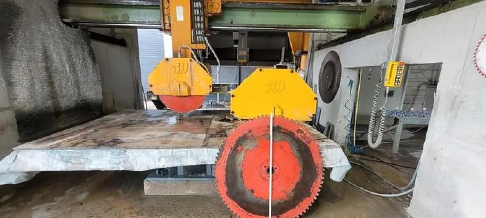 1994 Fickert & Winterling PFE 80 CNC 5 Achs Brückensäge 400 - 1200mm Ø-