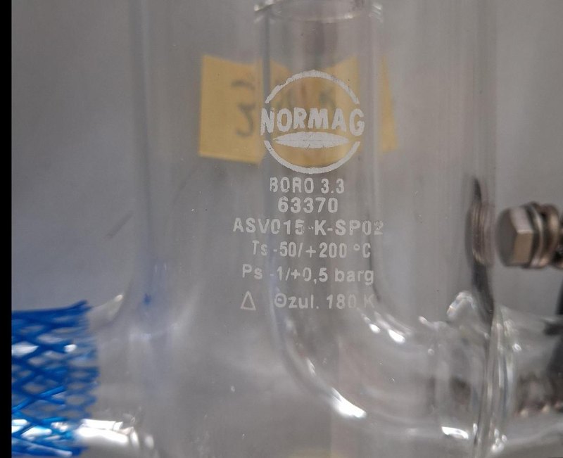 Normag Sicherheitsventil aus Borosilikatglas 3.3