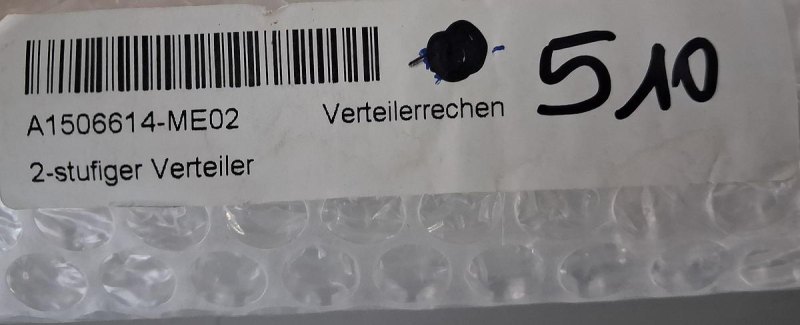 Normag 2-stufige Verteilerrechen aus Borosilikatglas 3.3