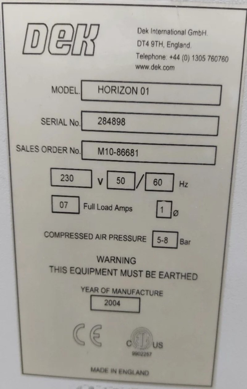 DEK Horizon 01, vintage 2004