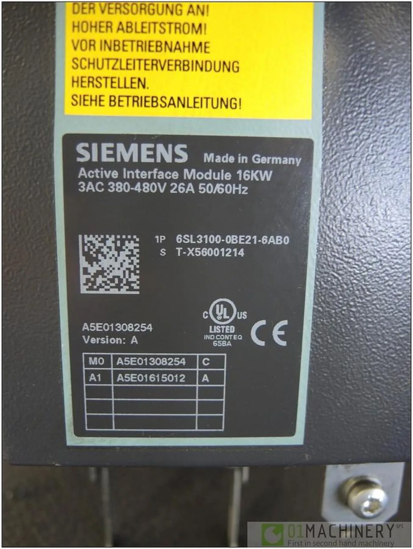 2009 SIEMENS 6LS3100-0BE21-6AB0 AI2534 - 3