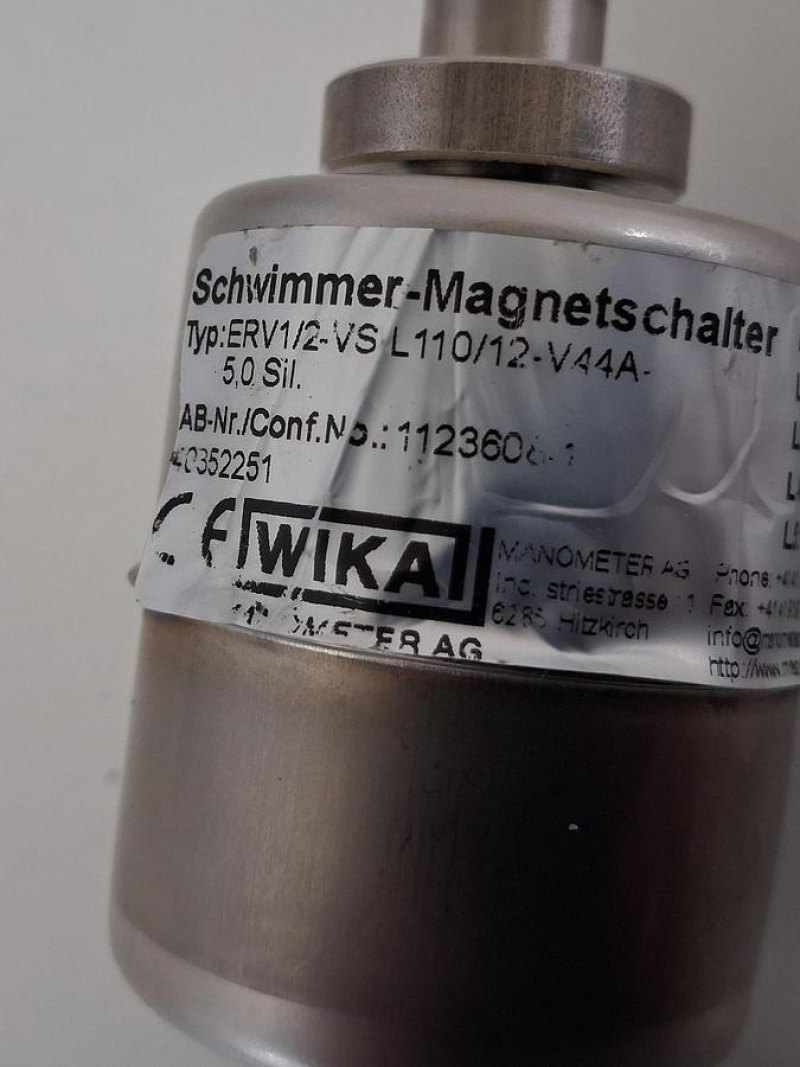 WIKA ERV1/2-VS Schwimmer-Magnetschalter