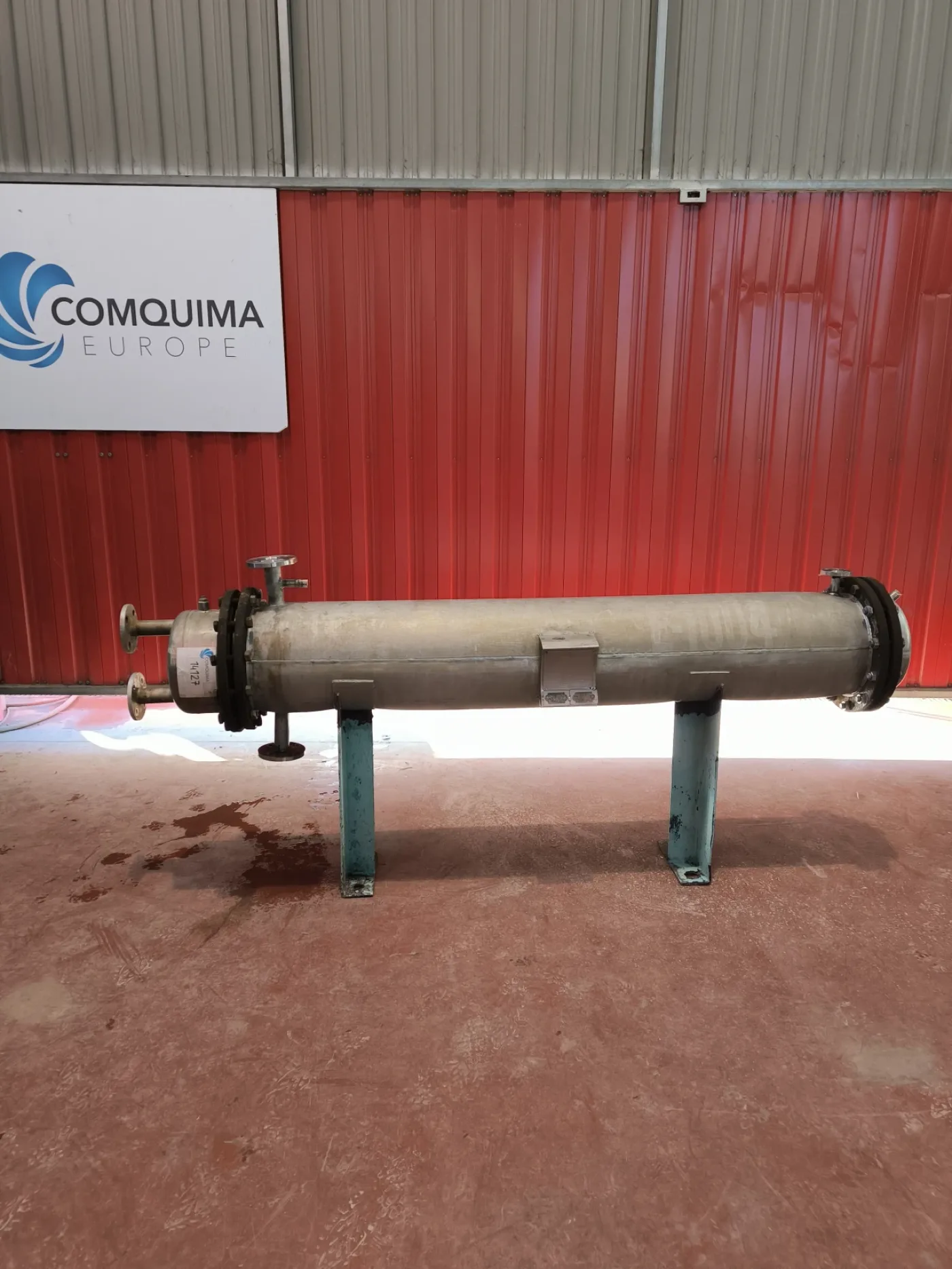 STAINLESS STEEL TUBULAR HEAT EXCHANGER 6.5 M² AGUILAR Y SALAS - 1