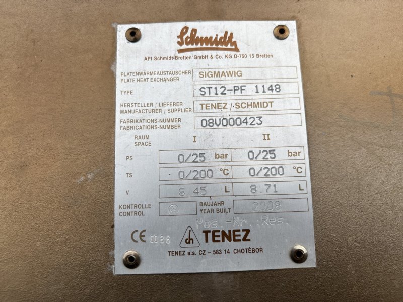 Api Schmidt Sigmawig ST12-PF (25 bar; 250 °C, 8,45—8,71 L) - Plate heat exchanger