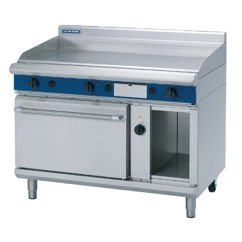 Blue Seal Evolution LPG Chrome Griddle Electric Convection Oven 1200mm GPE58/L - islandcatering