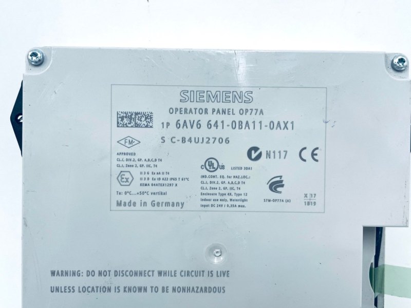 Siemens SIMATIC OP77A 6AV6641-0BA11-0AX1