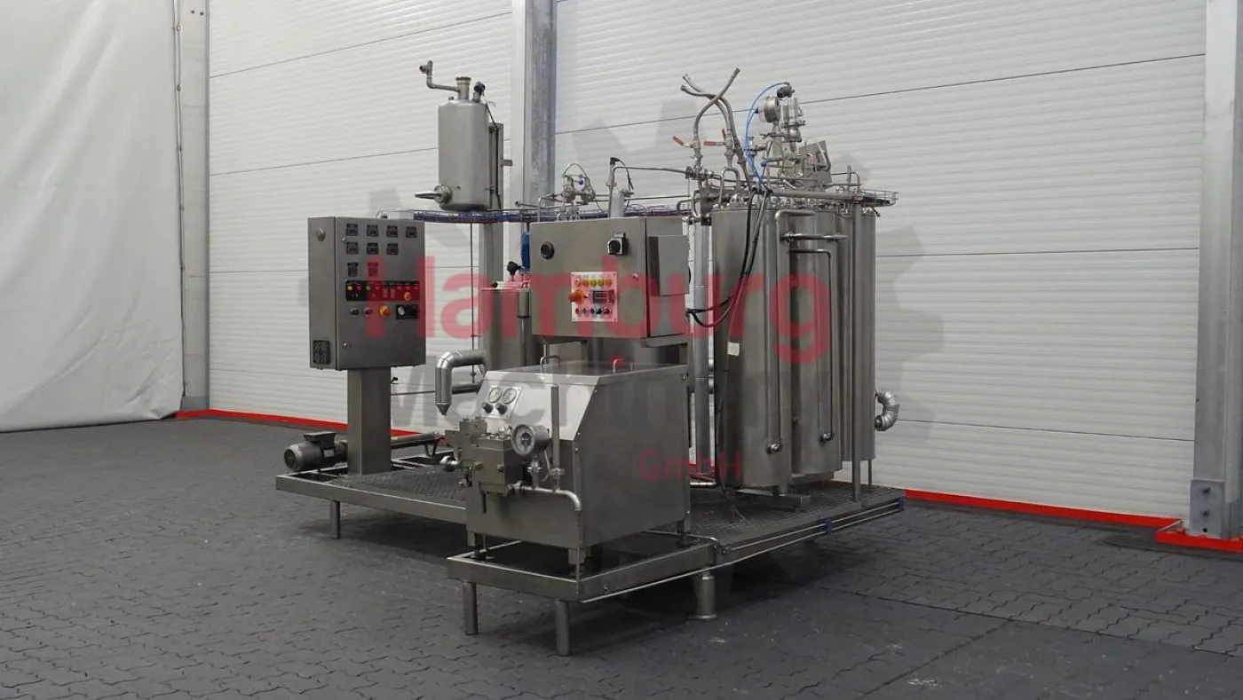 Ice Cream Mix Pilot Pasteurisation Plant with Homogeniser - Talleres Garvía / FBF Iberica - 6