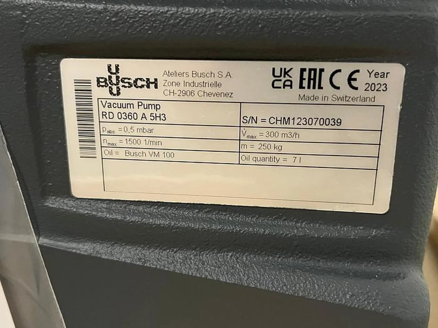Busch Vacuüm pomp RD 0360 A 5H3 - 3