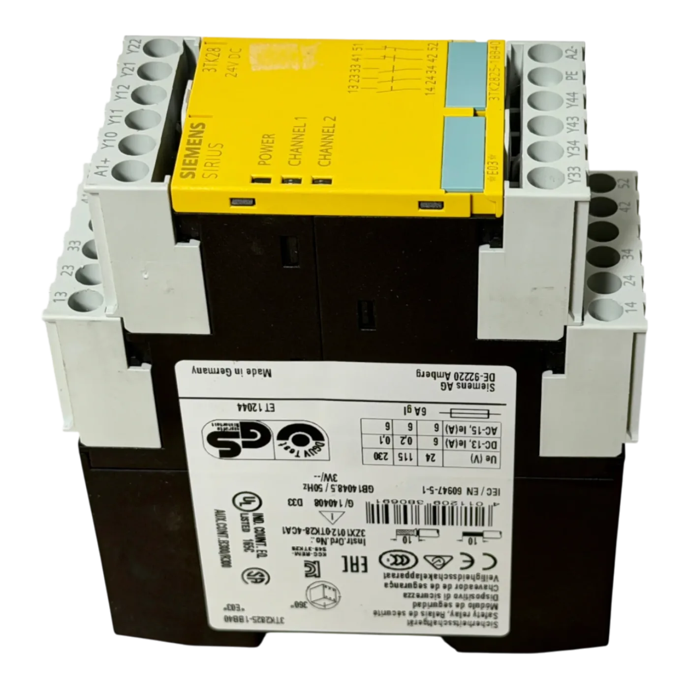Siemens Siguard Sicherheitsrelais Art Nr 3TK2828 1BB41 - 2