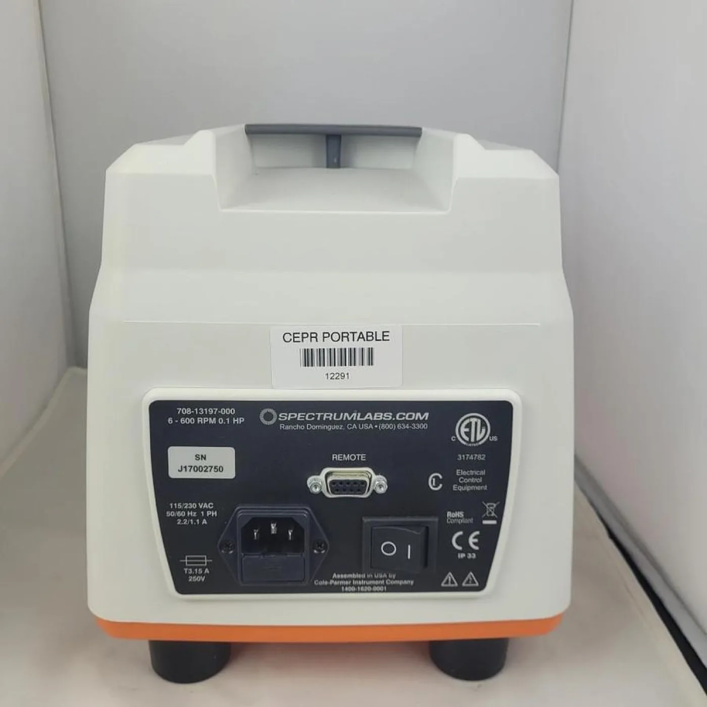 Spectrum Labs KrosFlo Peristatic Pump - 3