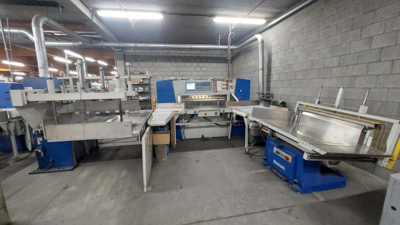 Wohlenberg 115 guillotine flow line