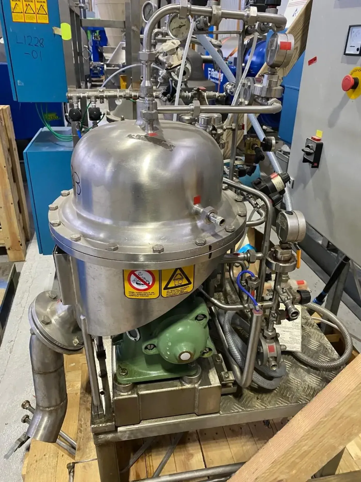 USED WESTFALIA CSA1-06-475 STAINLESS STEEL DISH CENTRIFUGE - 1