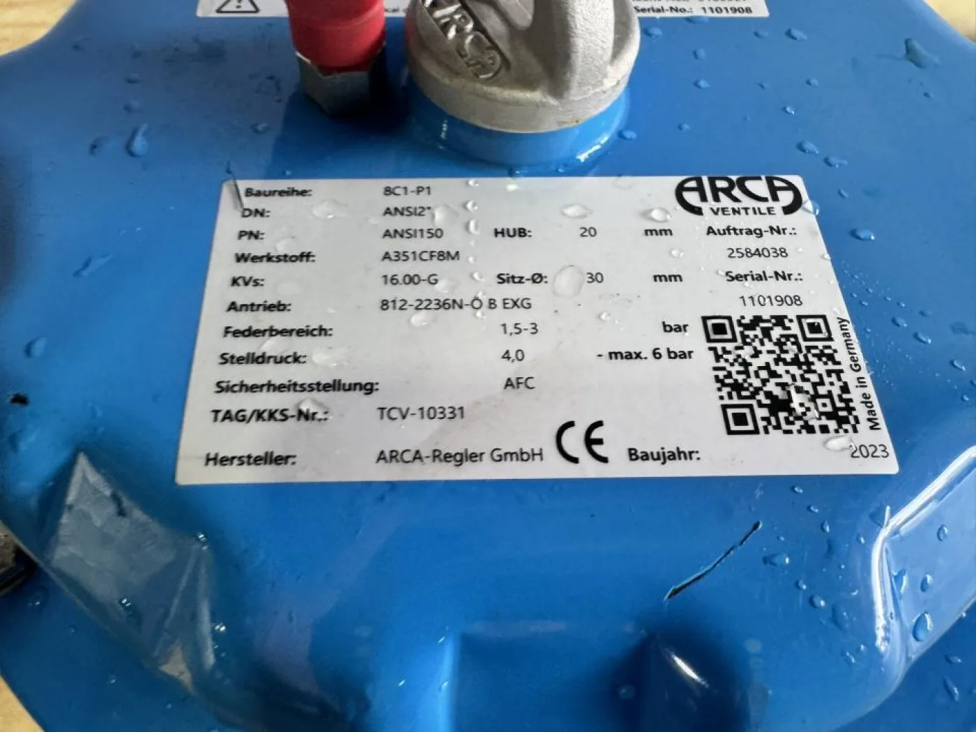 2023 ARCA Regler GmbH / Siemens Pneumatic Globe Control Valve Assembly with Smart Positioner - 3