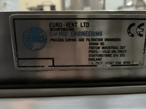 USED STAINLESS STEEL VACUUM TRAY DRYER 3 M2