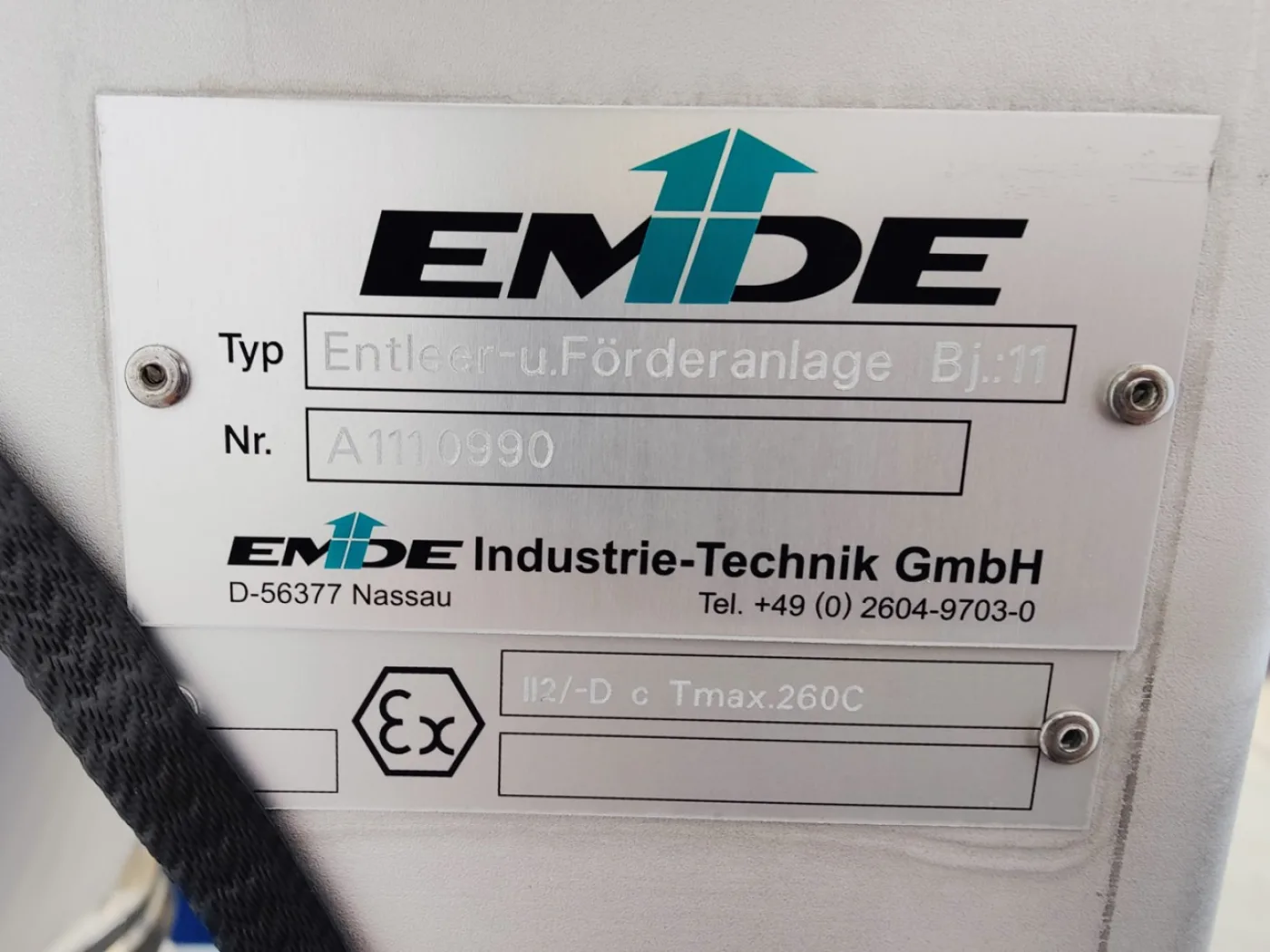 Emde Nassau Big-Bag Emptying unit - Miscellaneous transport - 7