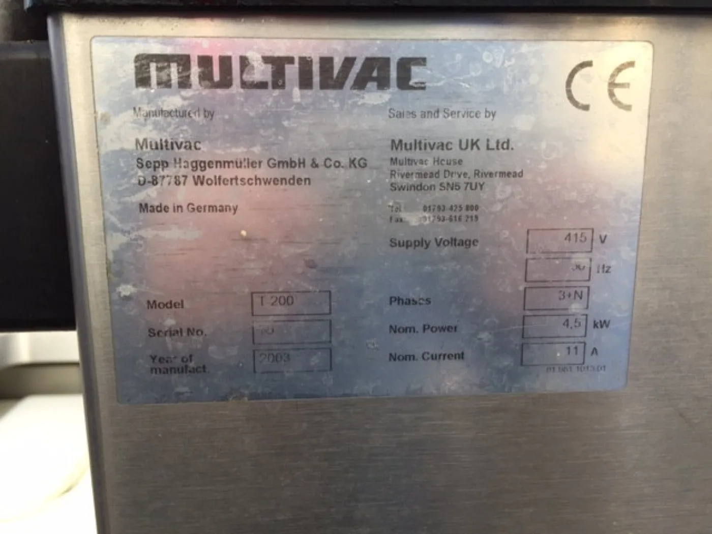 Multivac T200 Tray Sealer - 4