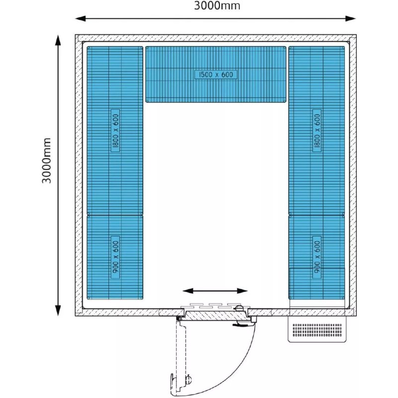Foster Advantage Walk In Fridge Integral ADV3030 HT INT - islandcatering